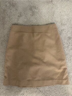 J. Crew Camel A-Line Knit Skirt
